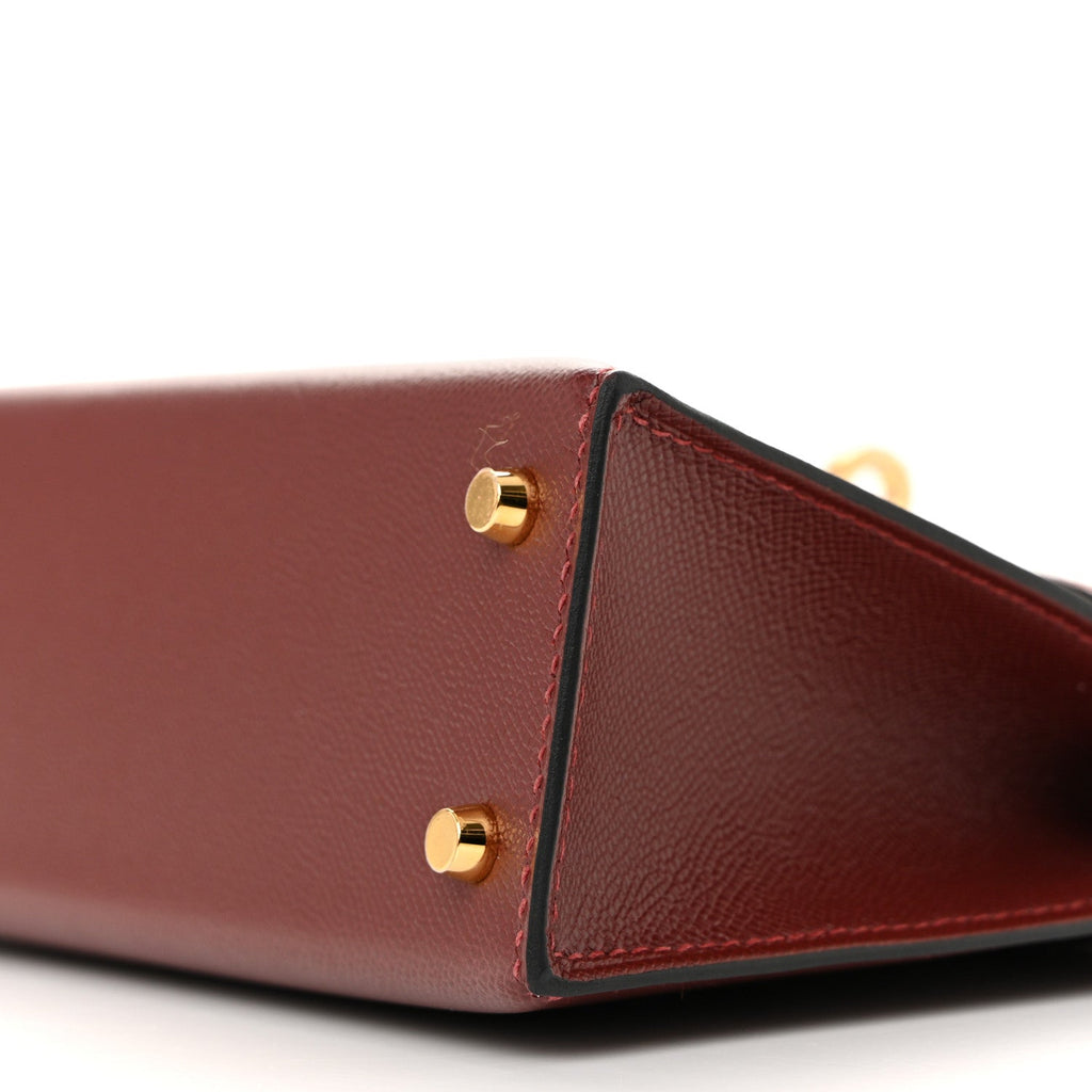 Madame Calfskin Mini Kelly Sellier 20 Rouge H