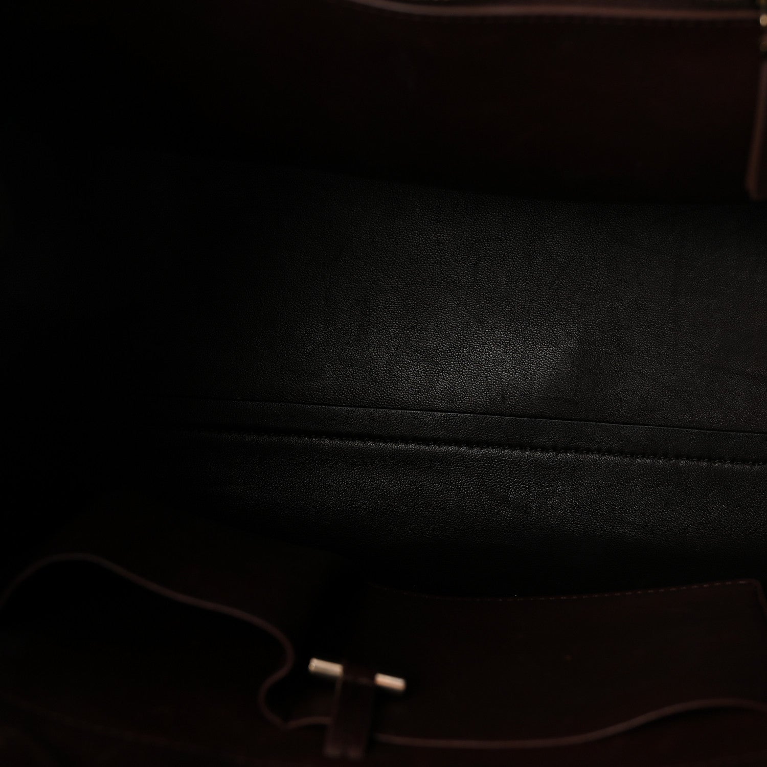 Polished Saddle Calfskin Soft Margaux Belt 15 Burgundy