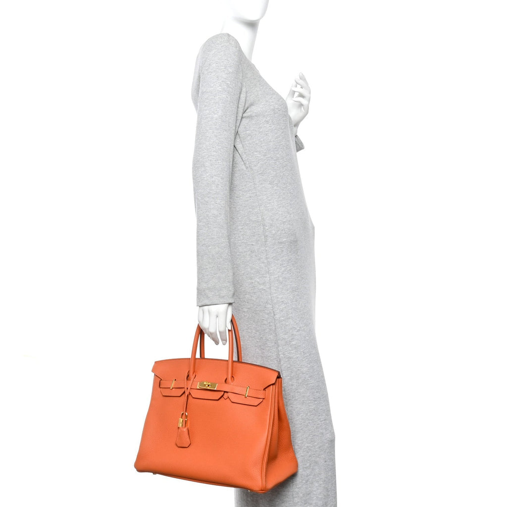 Togo Birkin 35 Orange