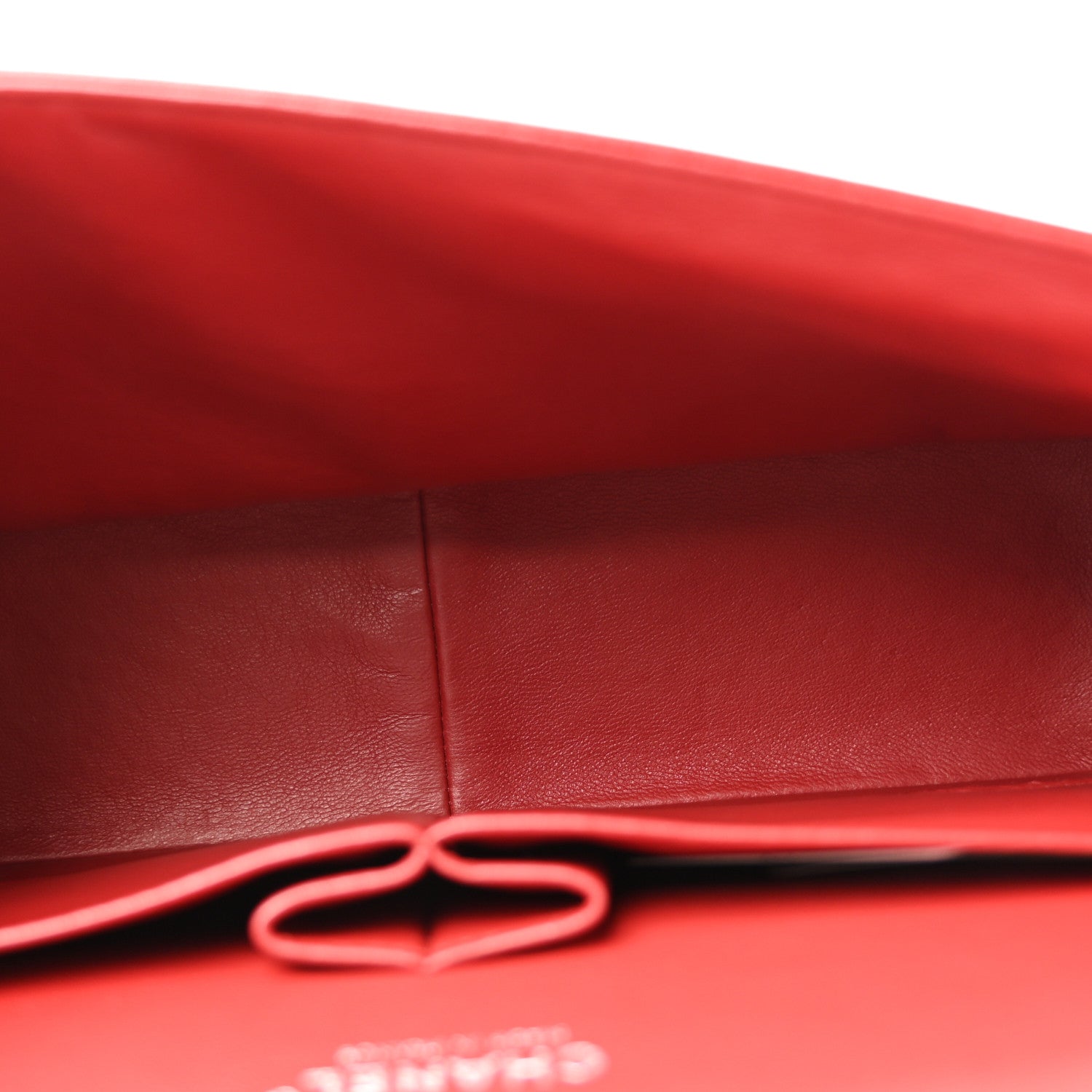 Caviar Quilted Jumbo Double Flap Dark Red