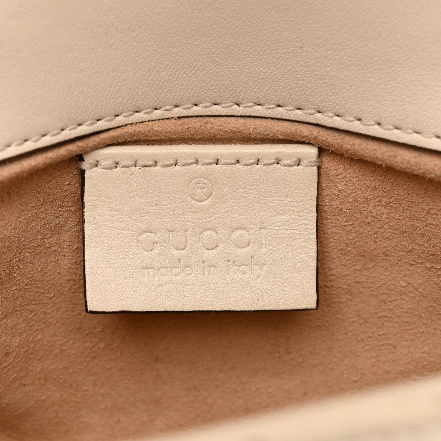 Calfskin Matelasse Super Mini GG Marmont Shoulder Bag White