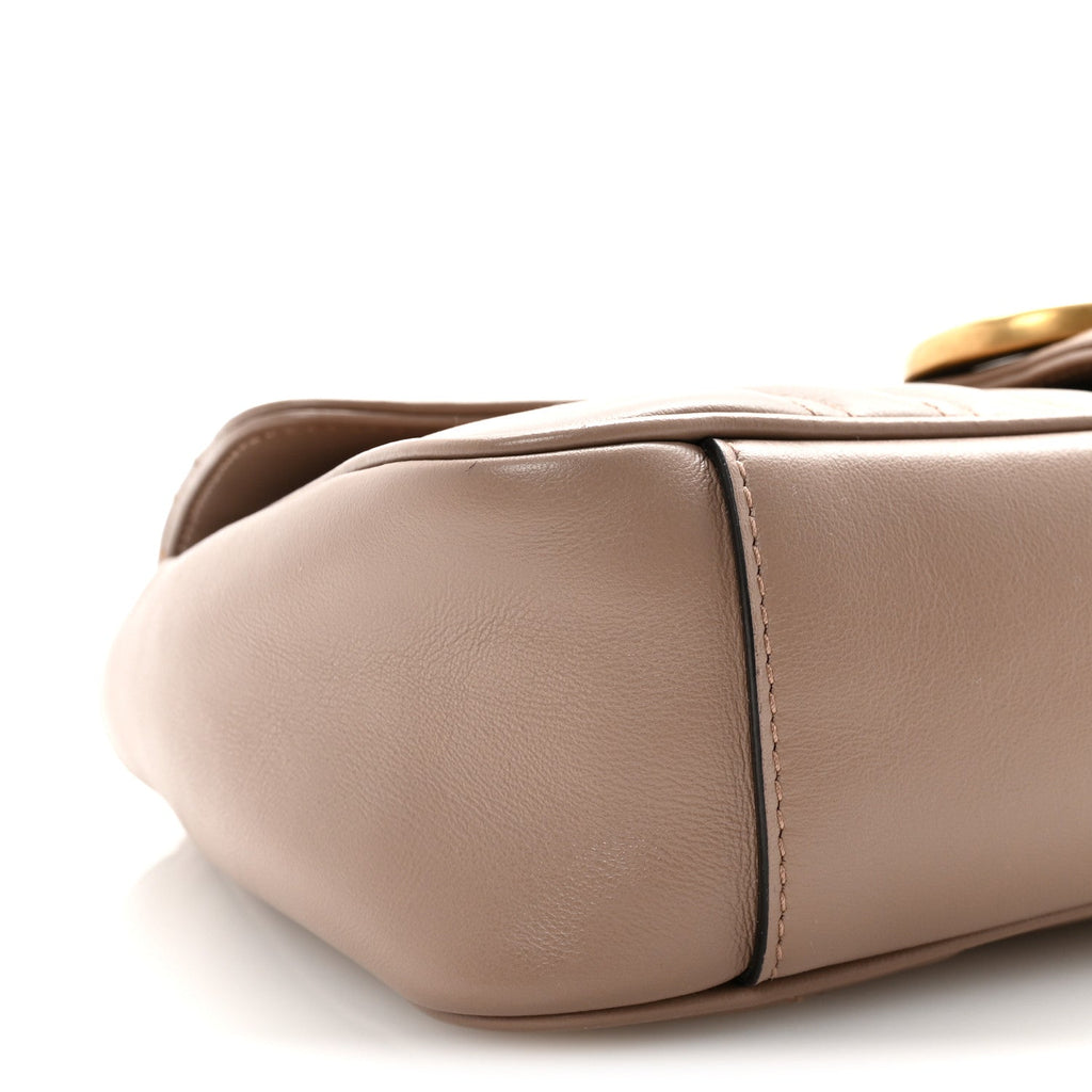 Calfskin Matelasse Small GG Marmont Shoulder Bag Porcelain Rose