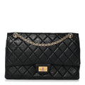 Aged Calfskin Quilted 2.55 Reissue 226 Flap Black
