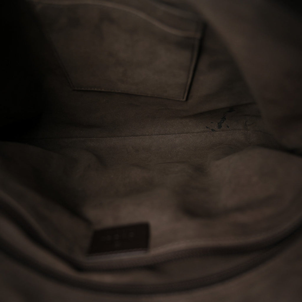 GG Supreme Monogram Medium Flat Messenger Bag Beige Brown