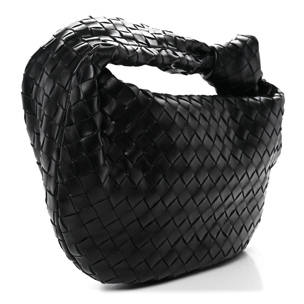 Nappa Intrecciato Teen Jodie Hobo Black