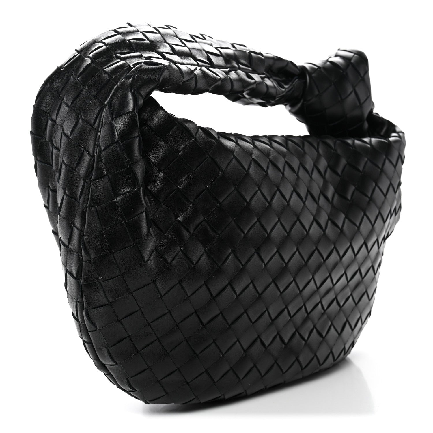 Nappa Intrecciato Teen Jodie Hobo Black