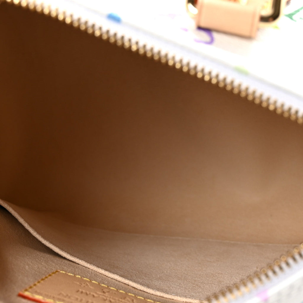 LV X TM Monogram Multicolor Speedy Bandouliere 25 White