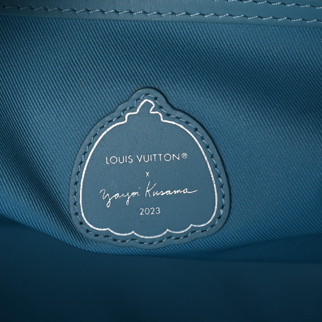 LV X YK Taurillon Monogram Keepall Bandouliere 50 Blue Multicolor