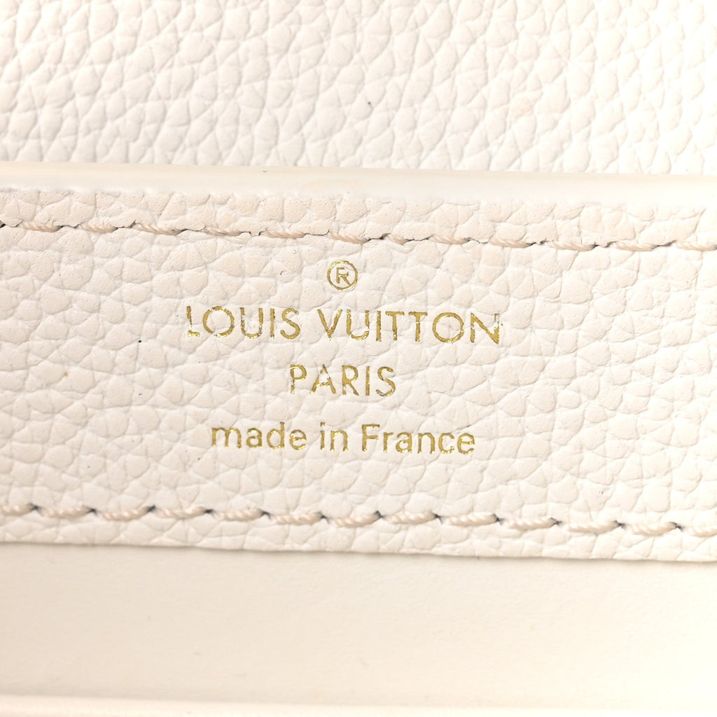 Taurillon Capucines East West Mini Optic White
