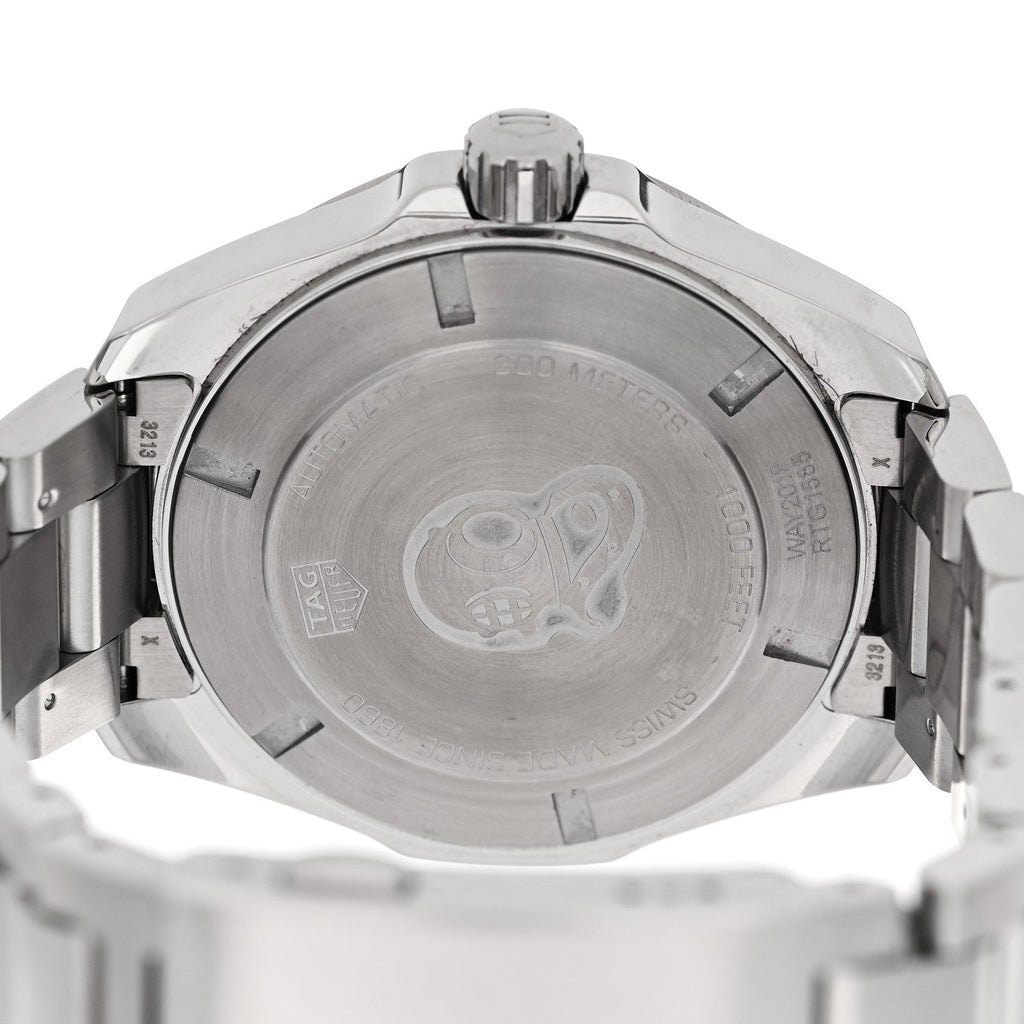 Stainless Steel 43mm Aquaracer 300M Automatic Watch Black WAY201F