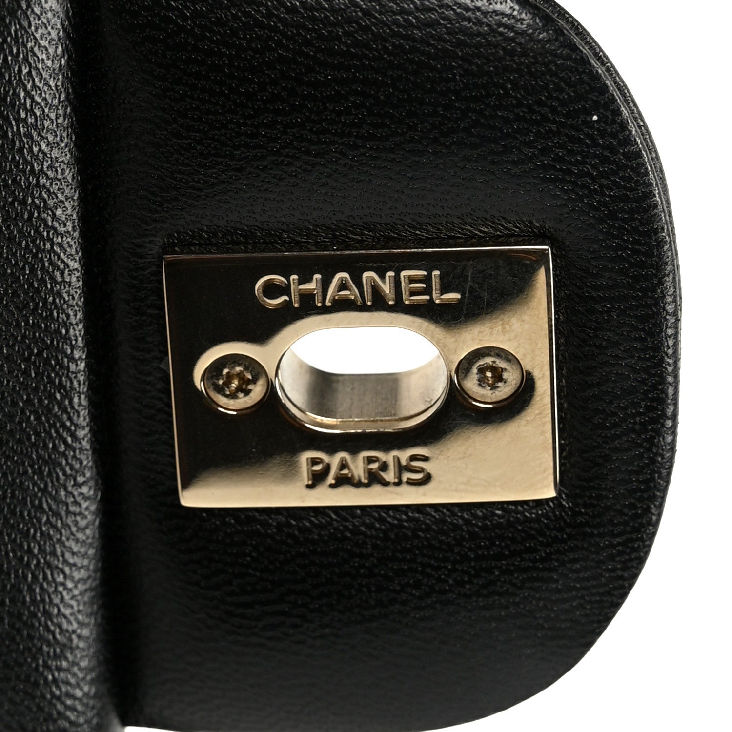 Lambskin Quilted Mini Square Flap Black