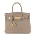 Togo Birkin 30 Gris Tourterelle