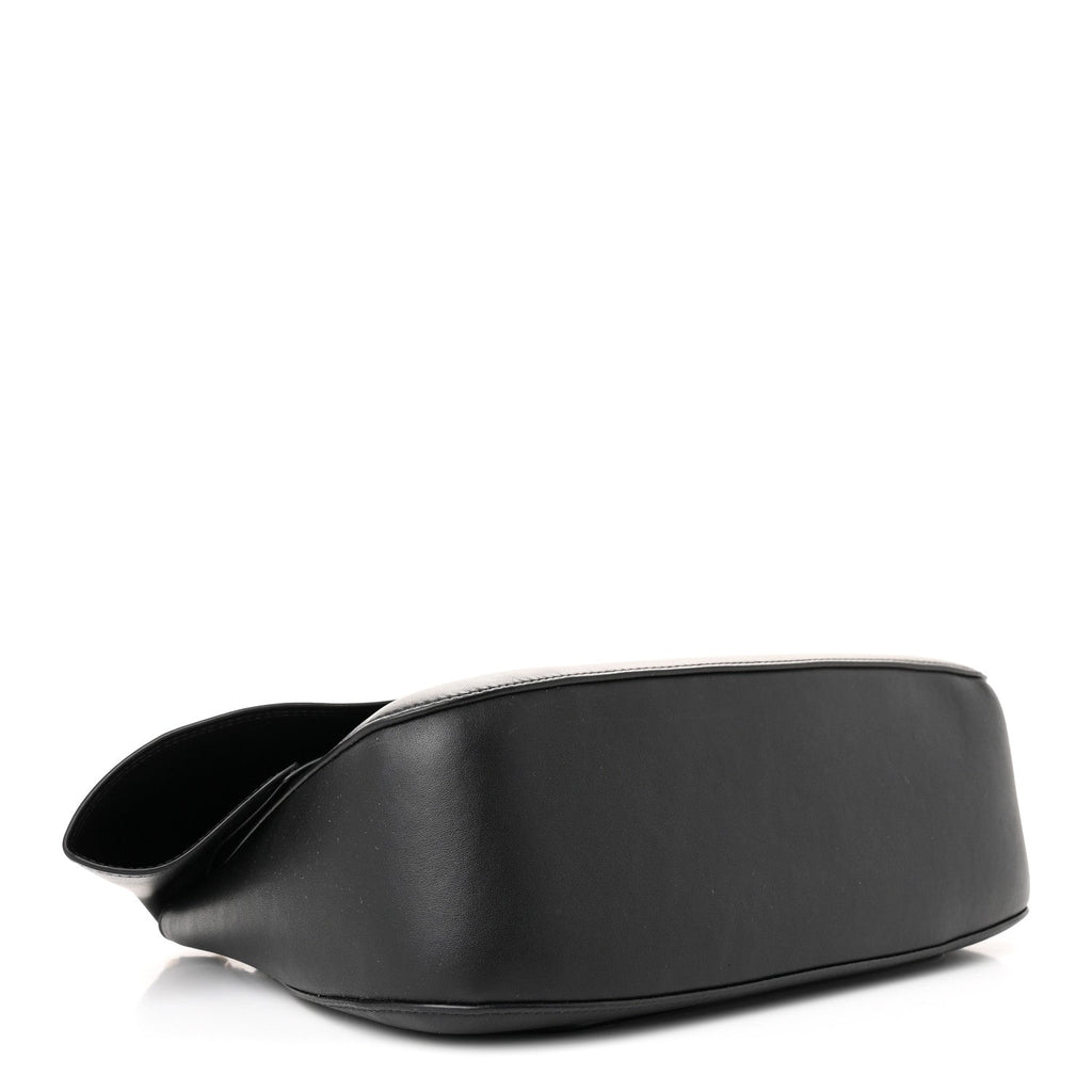 Smooth Calfskin Donut Chain Medium Ola Shoulder Bag Black