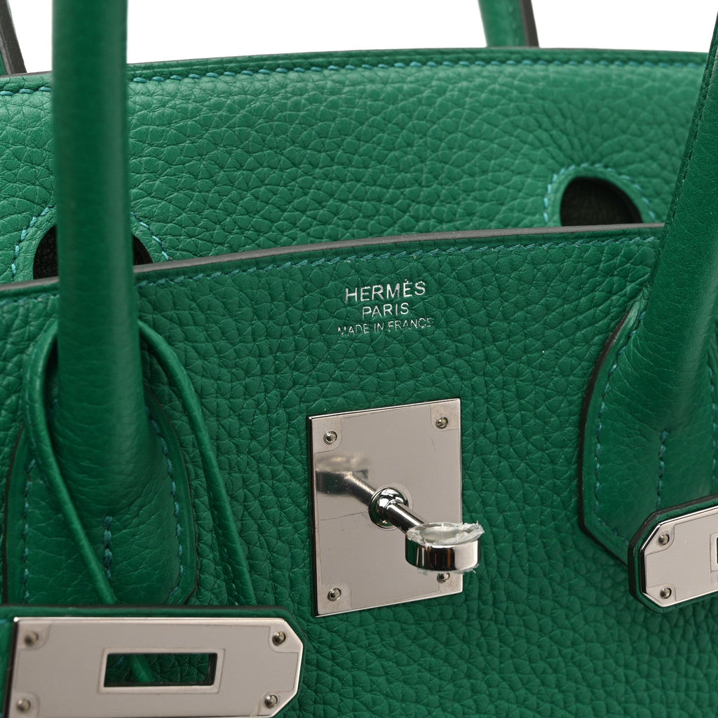 Togo Verso Birkin 30 Vert Vertigo Vert Fonce