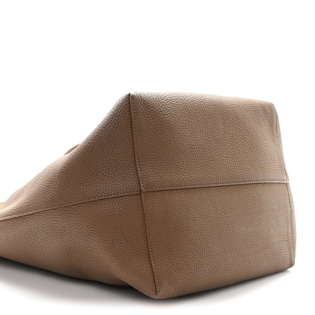 Grained Calfskin Large N/S Park Tote Dark Olive