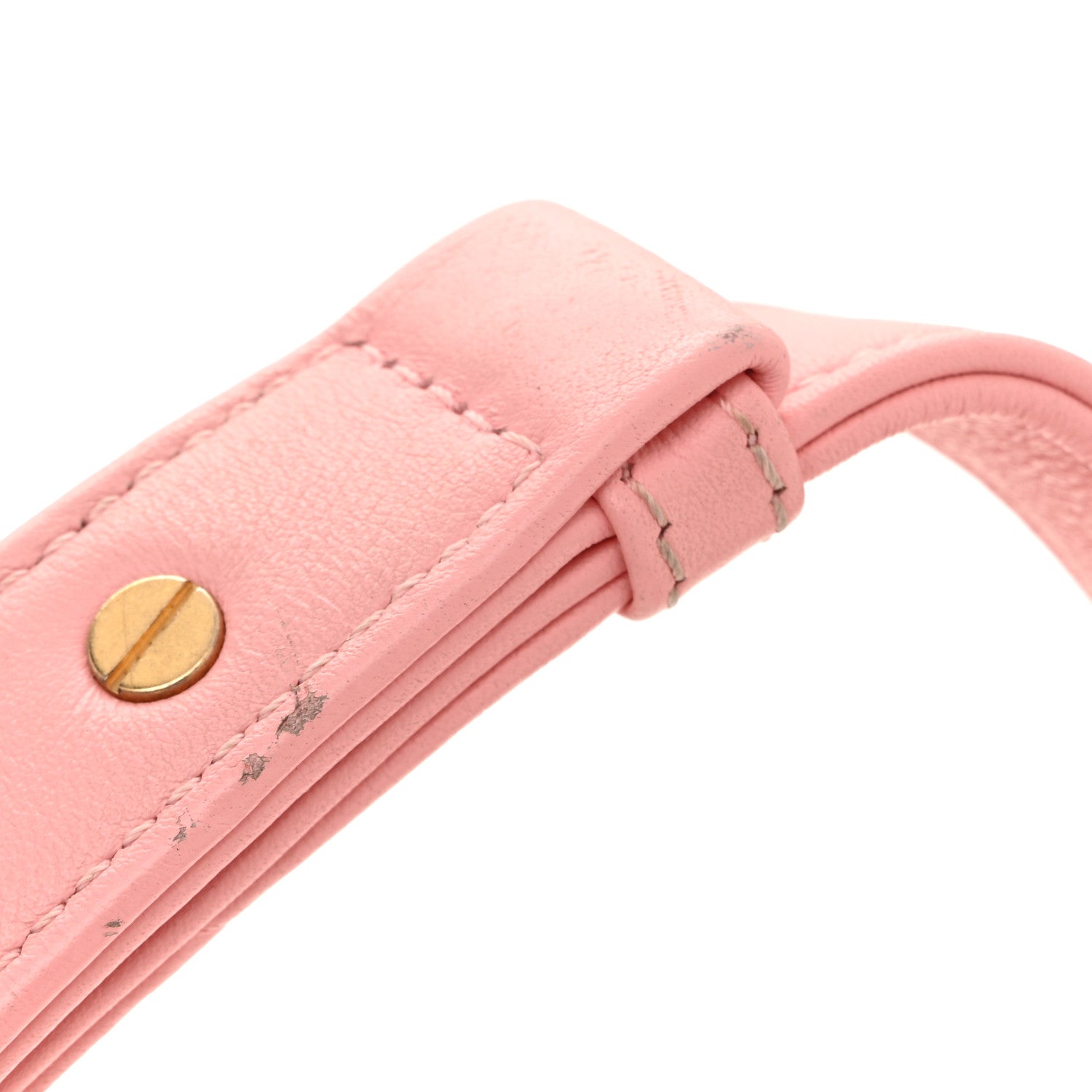 Calfskin Chevron Embroidered Small Boy By The Sea Flap Pink