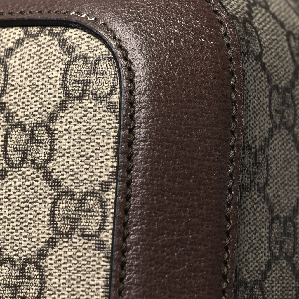 GG Supreme Monogram Web Medium Savoy Trolley Beige Ebony