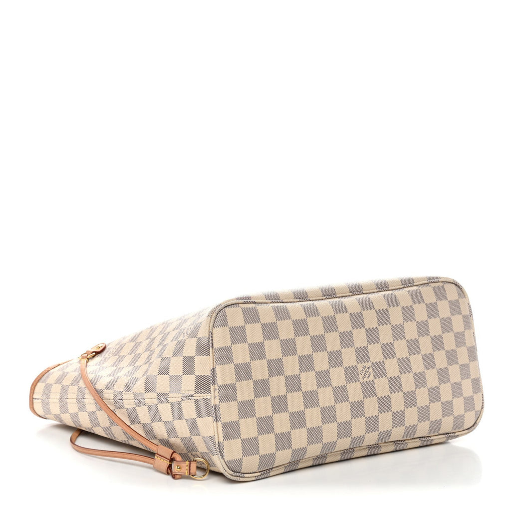 Damier Azur Neo Neverfull MM Rose Ballerine