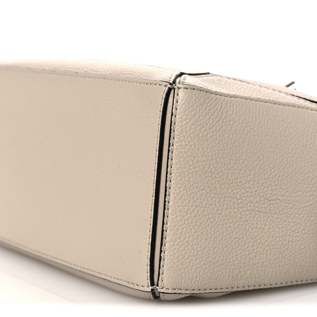 Grained Calfskin Small Puzzle Bag Sand