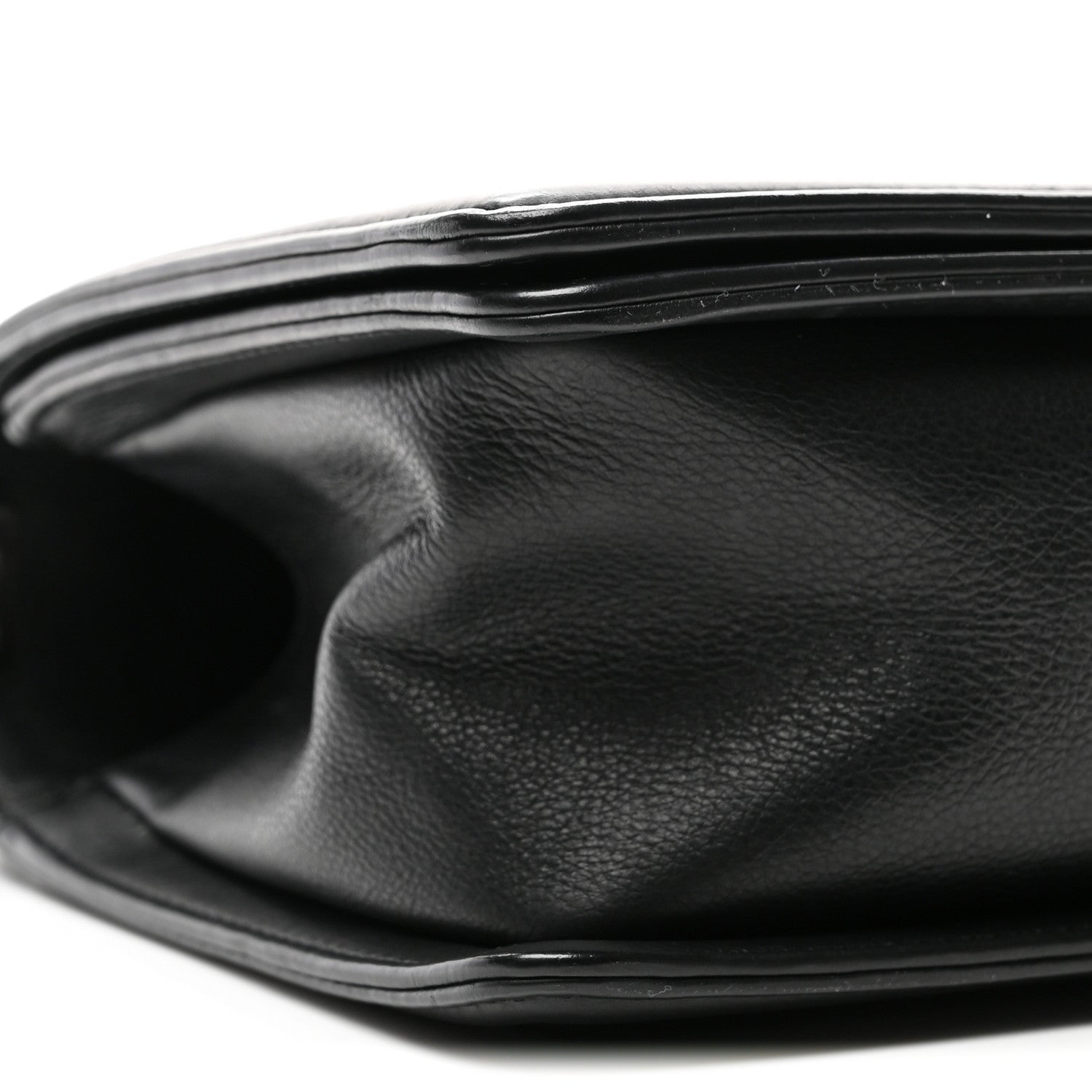 Calfskin Quilted Medium Boy Flap Black