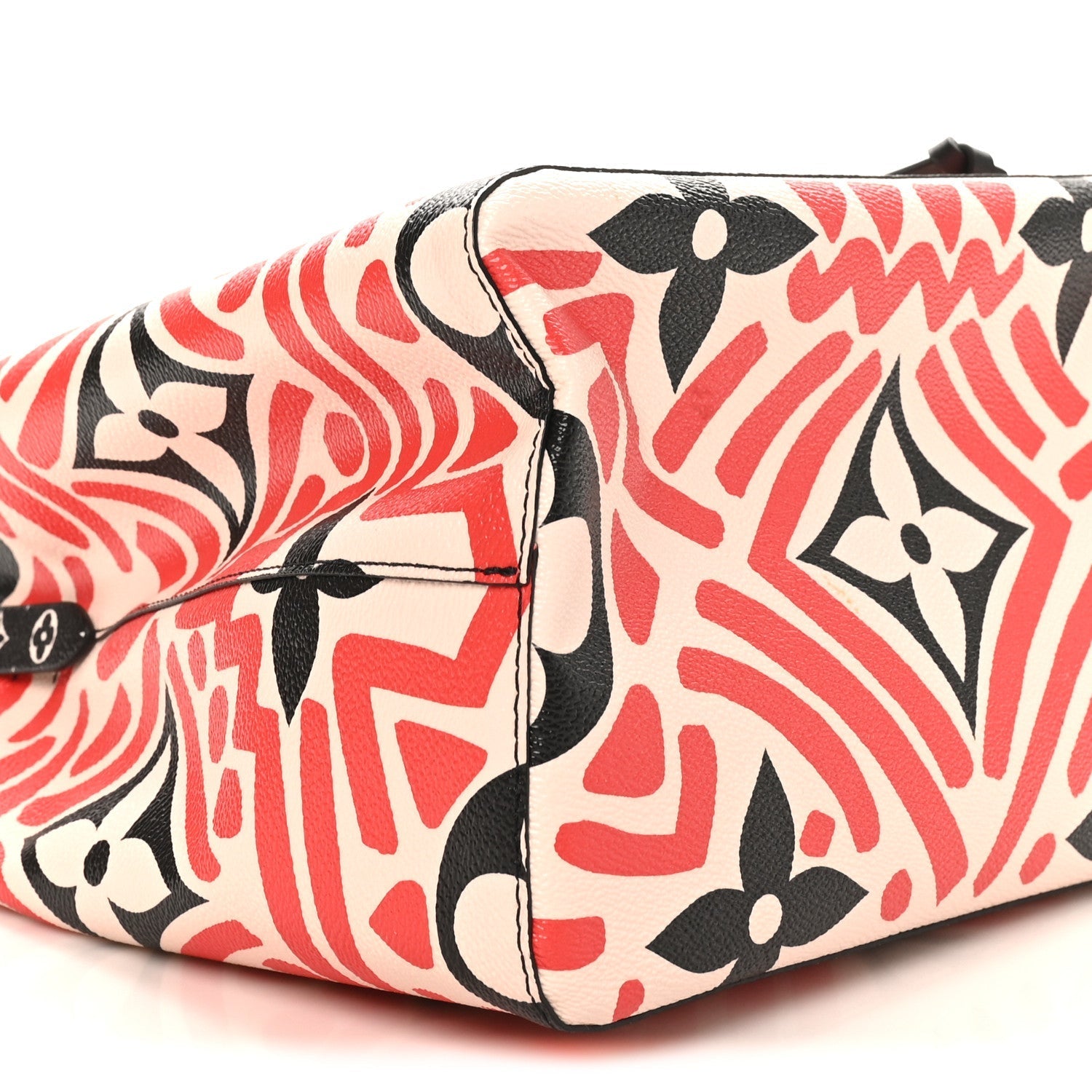 Monogram Giant Crafty NeoNoe MM Creme Rouge Black