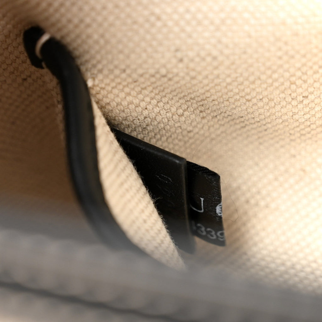 GG Supreme Monogram Horsebit 1955 Soft Small Shoulder Bag Beige Black