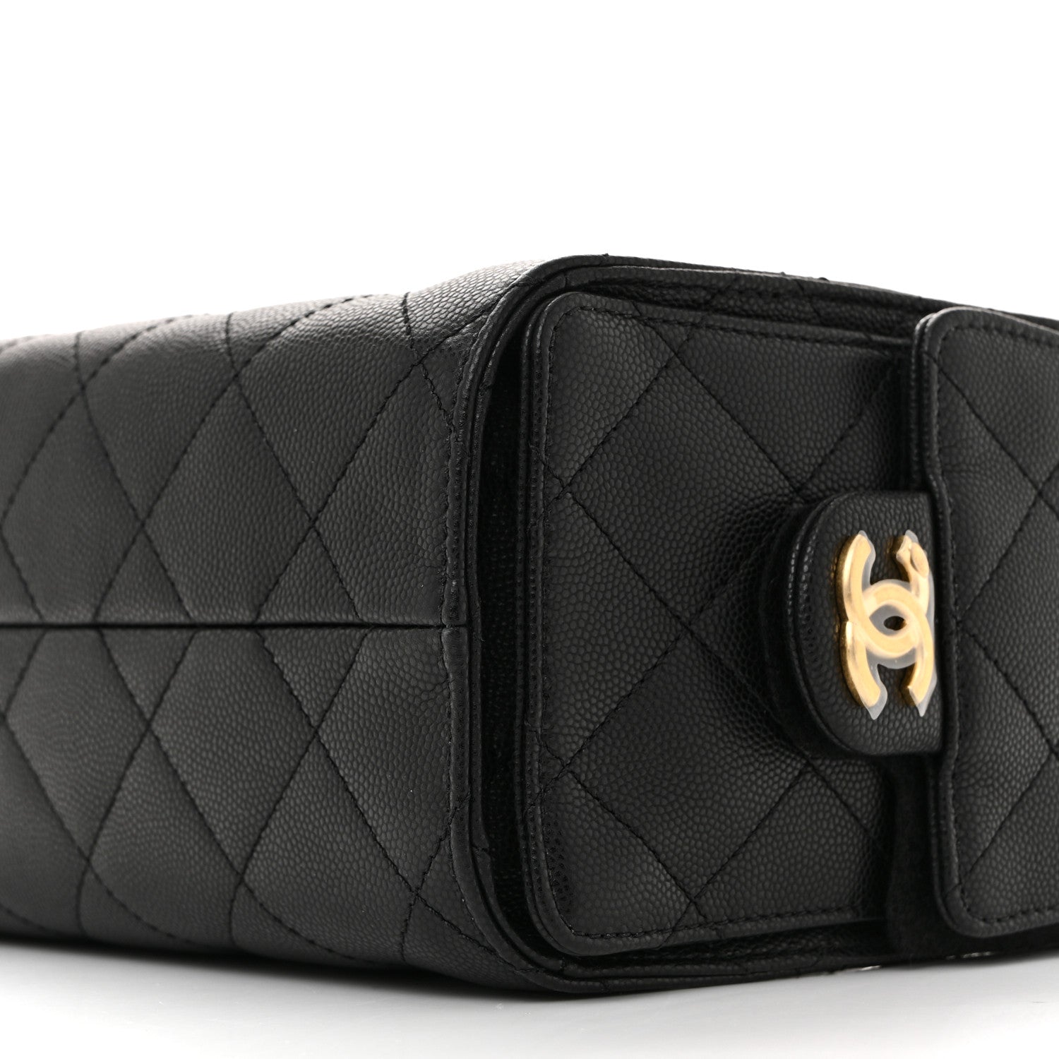 Caviar Quilted Mini Chanel 25 Handbag Black
