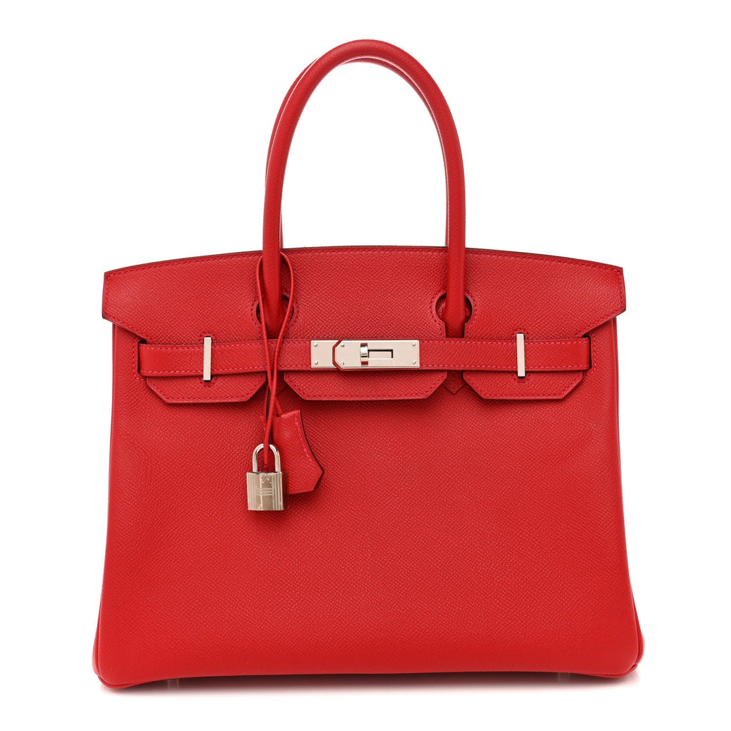 Epsom Birkin 30 Rouge Casaque