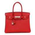Epsom Birkin 30 Rouge Casaque