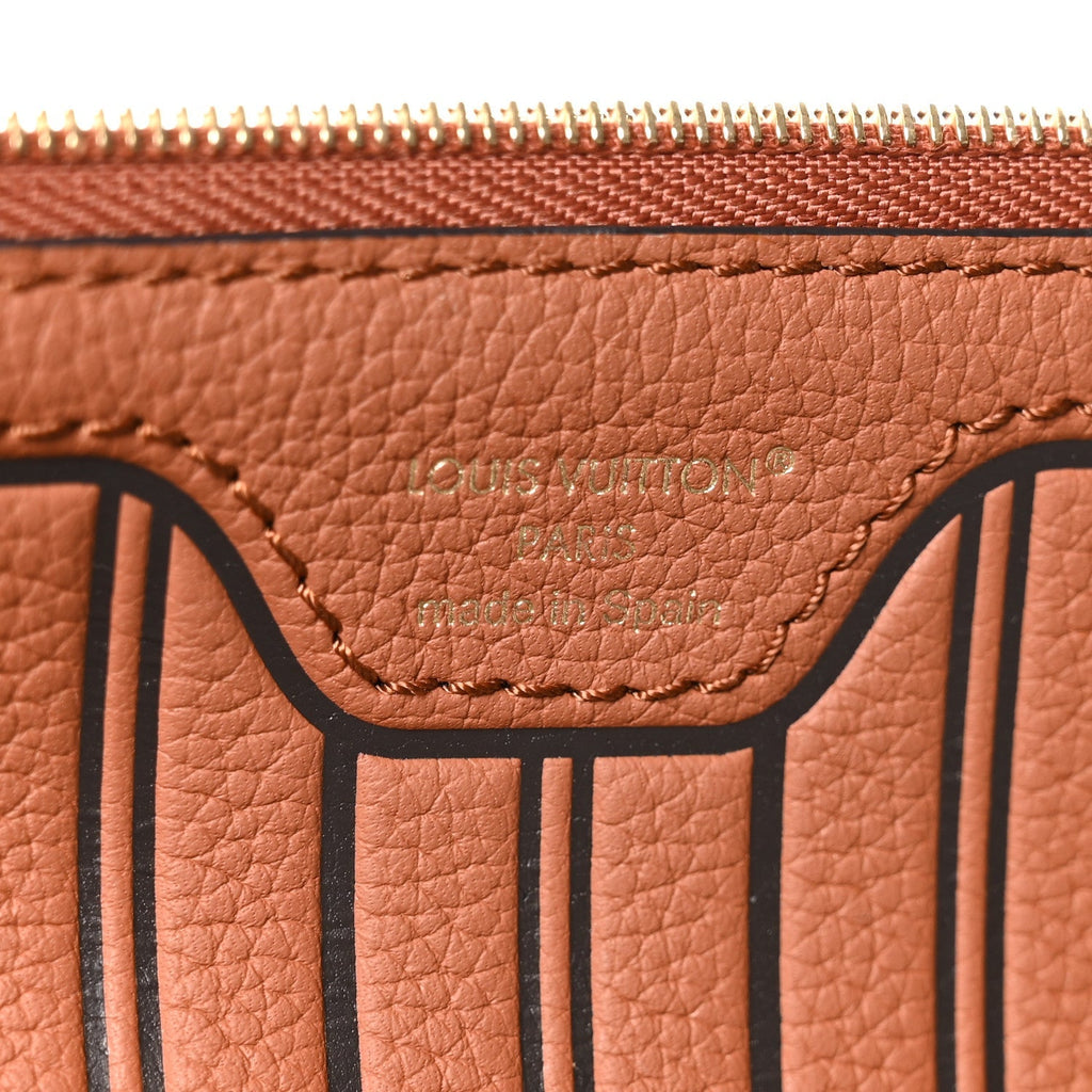 Monogram Calfskin Neo Neverfull Inside Out MM Tan