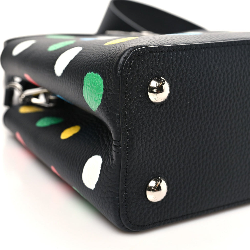 LV X YK Taurillon Capucines MM Black