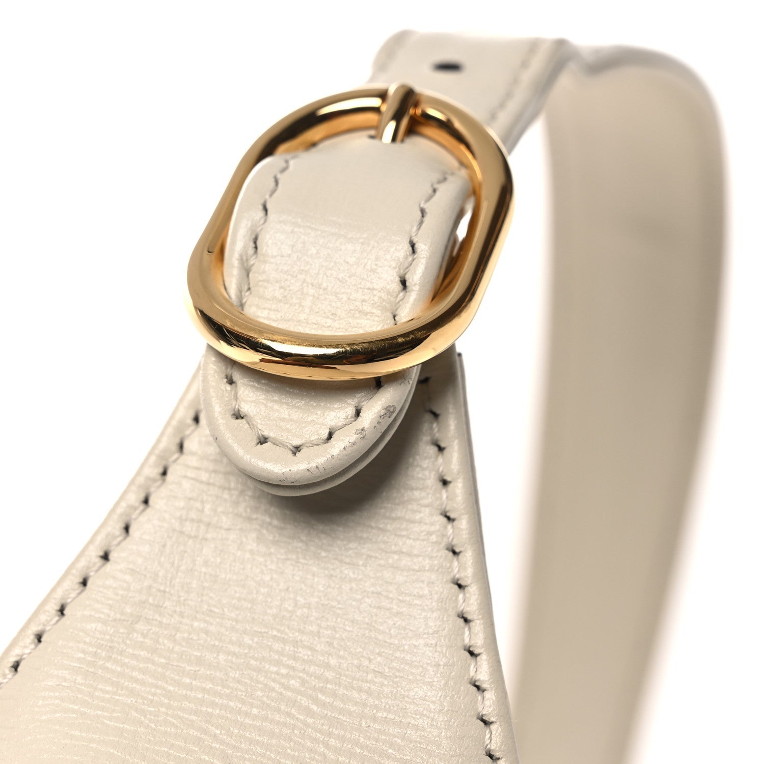 GG Supreme Monogram Azalea Calfskin Web Small Jackie 1961 Hobo Beige Ebony Mystic White