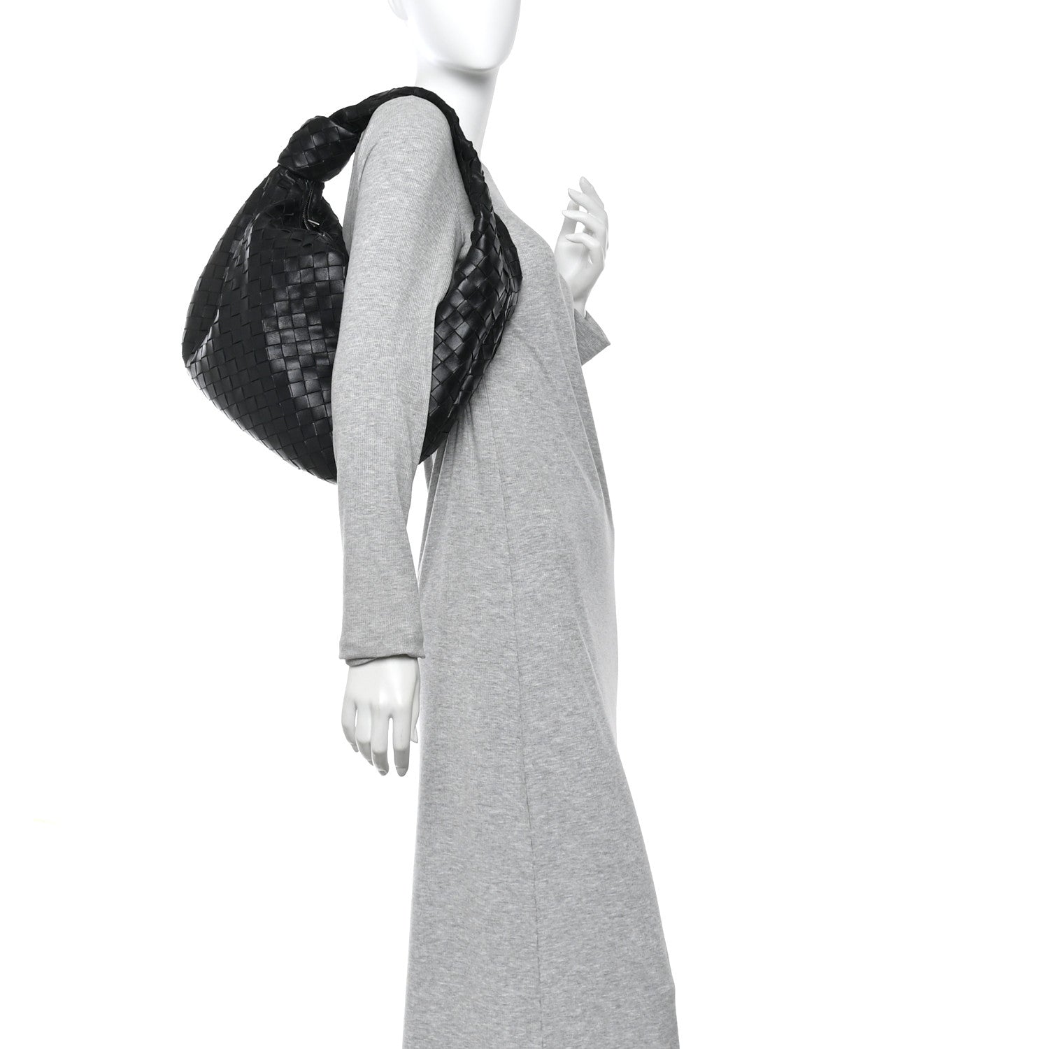 Nappa Intrecciato Small Jodie Hobo Black