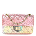 Metallic Goatskin Quilted Mini 2.55 Reissue Flap Multicolor