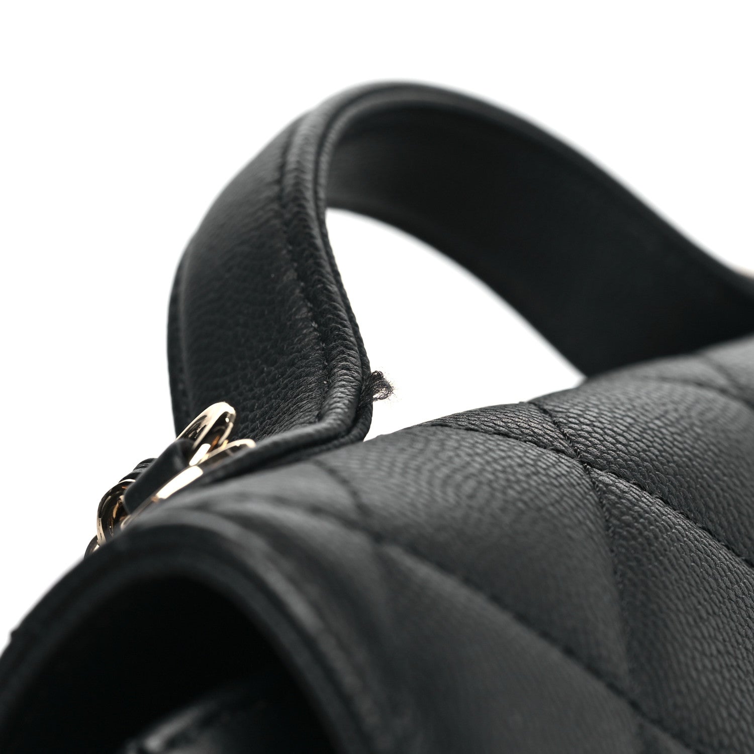 Caviar Quilted Small Business Affinity Flap Black