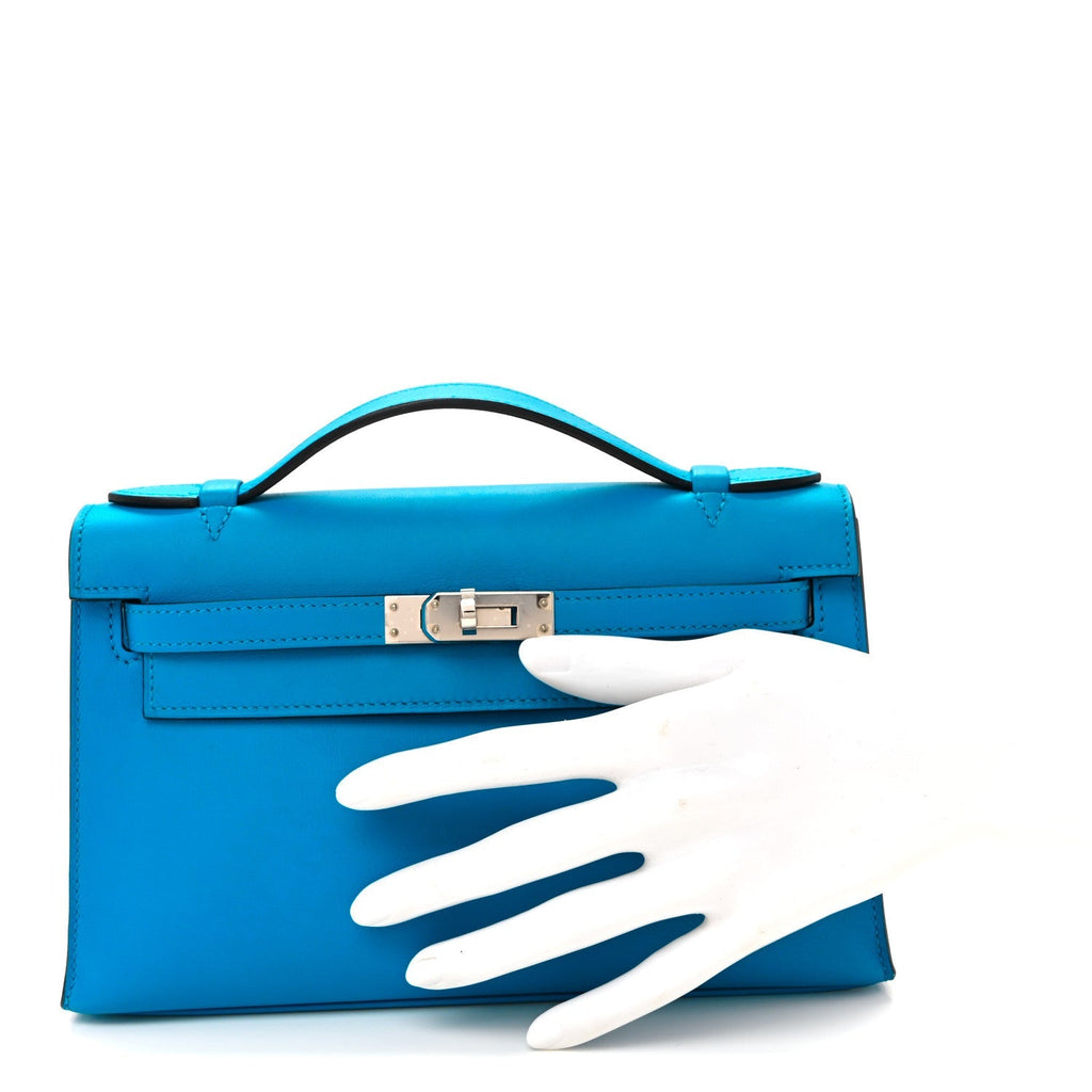 Swift Kelly Pochette Clutch Bleu Frida