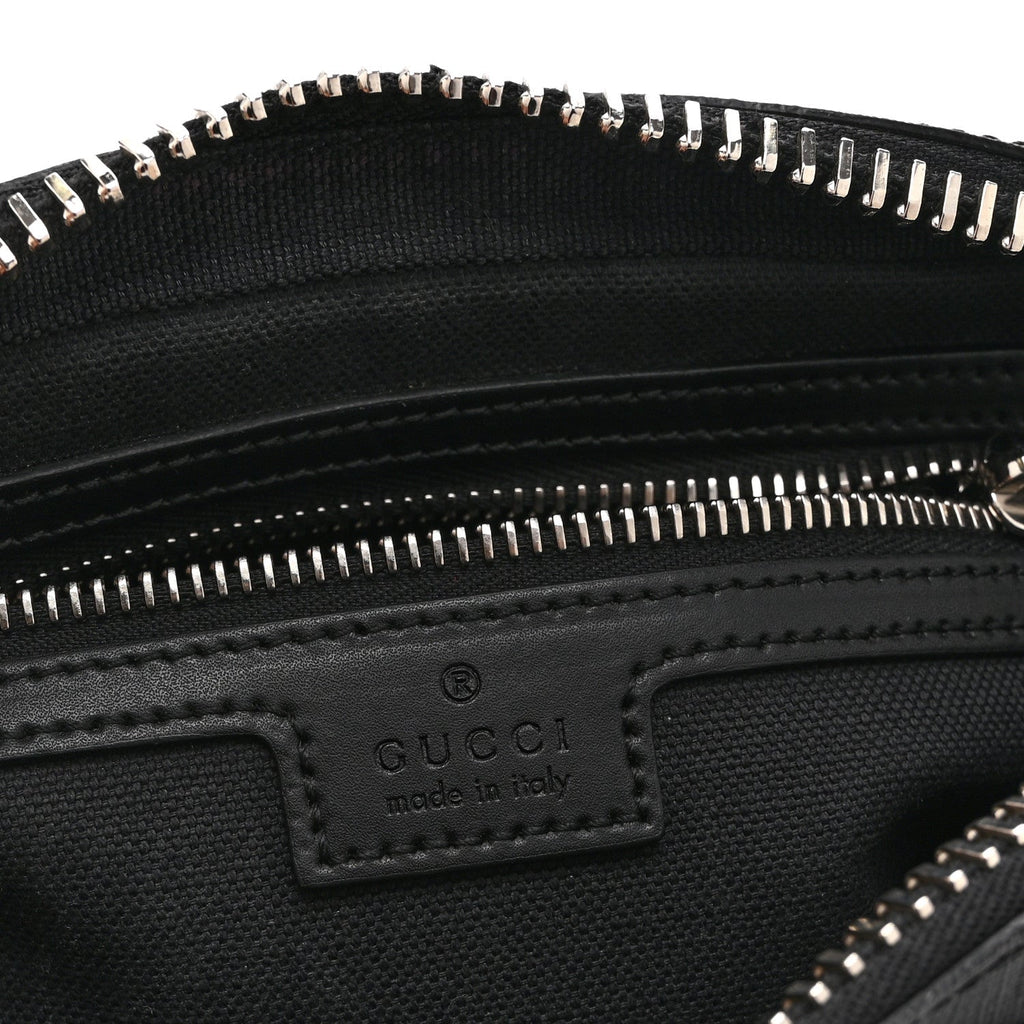 Soft GG Supreme Monogram Web Belt Bag Black Grey