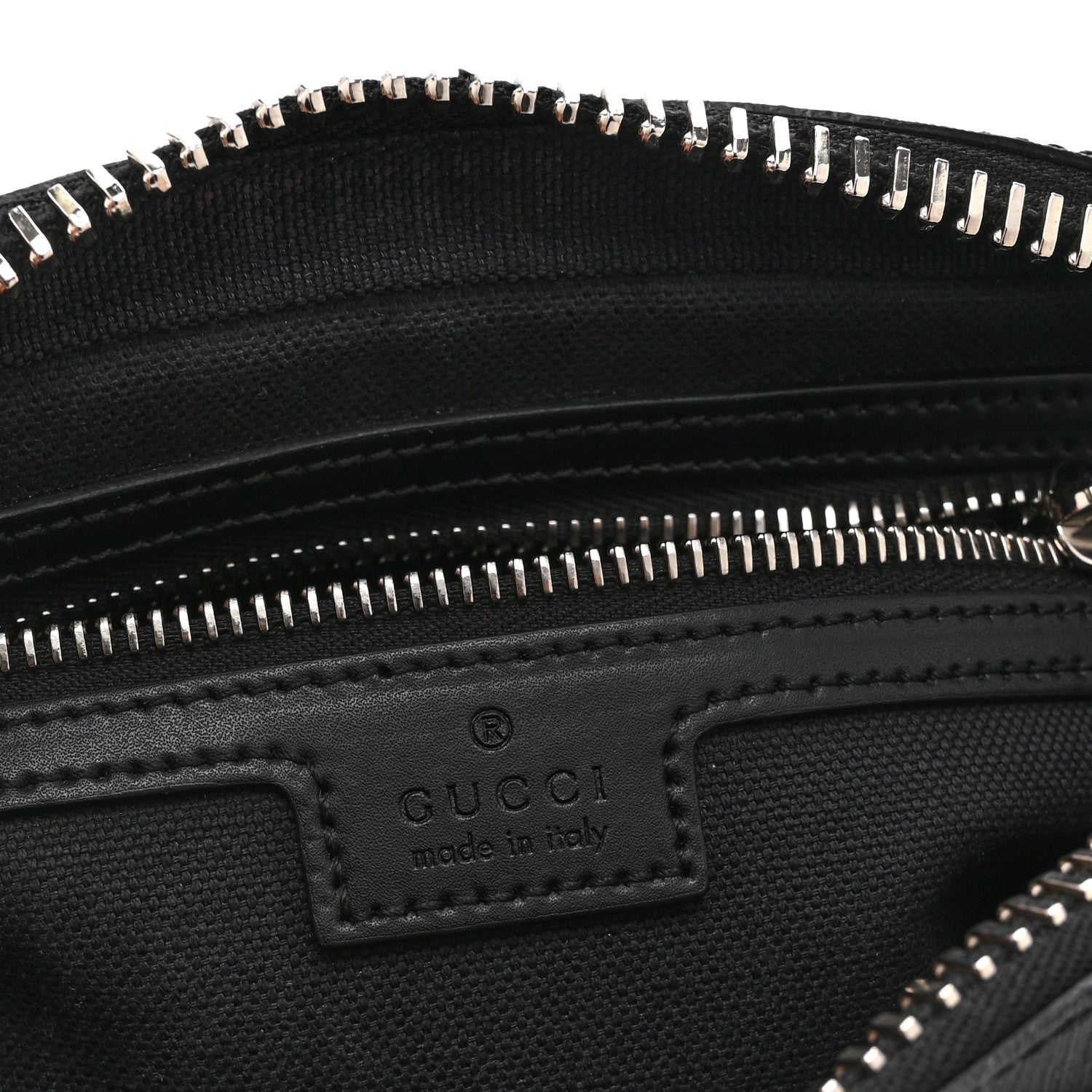 Soft GG Supreme Monogram Web Belt Bag Black Grey
