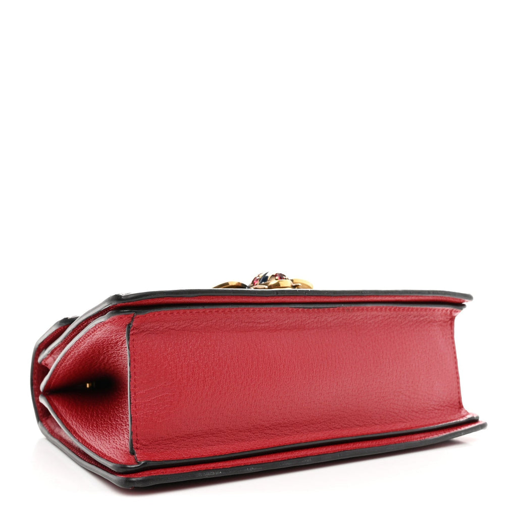 GG Supreme Monogram Small Queen Margaret Top Handle Bag Red