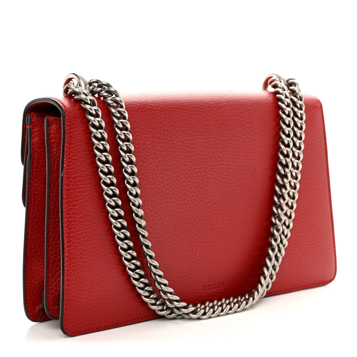 Dollar Calfskin Swarovski Crystal Small Dionysus Shoulder Bag Hibiscus Red