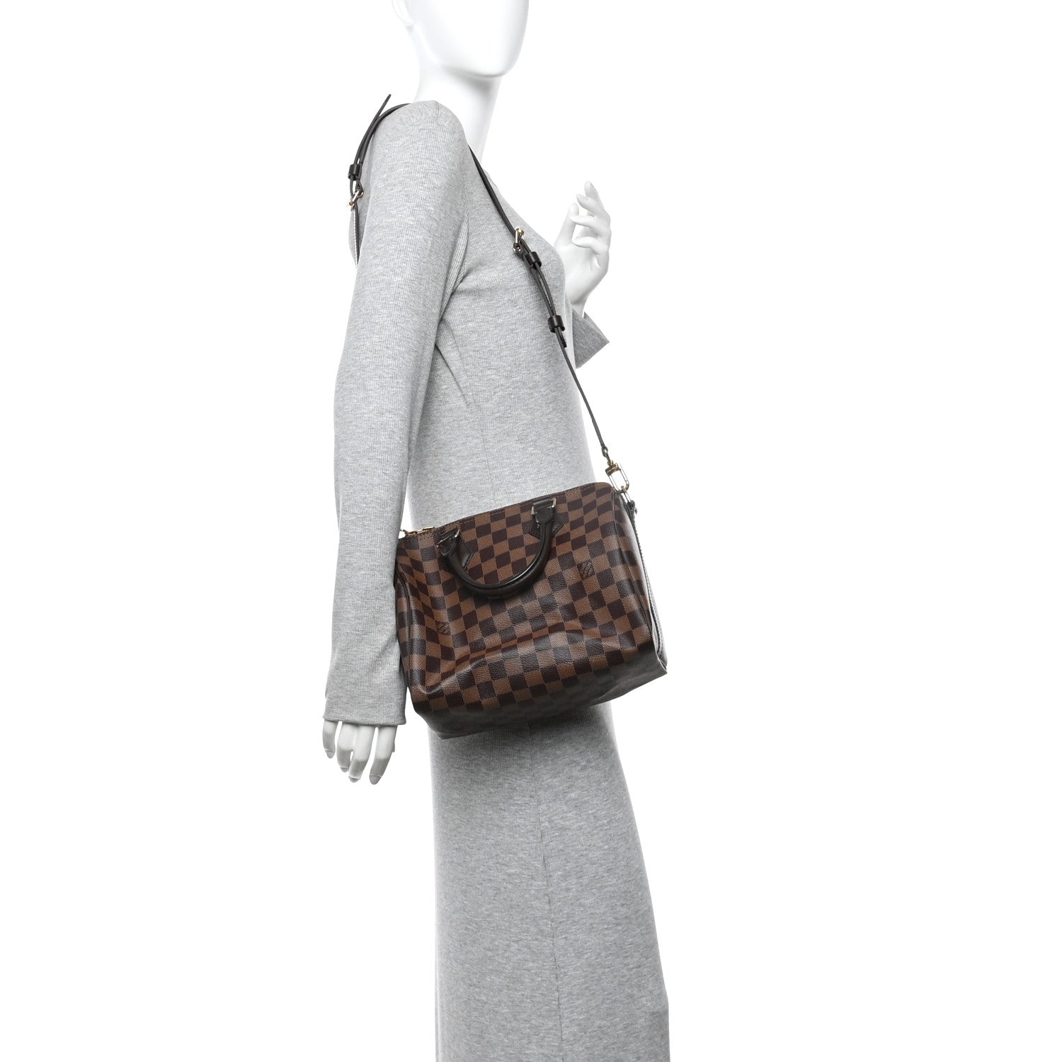 Damier Ebene Speedy Bandouliere 25