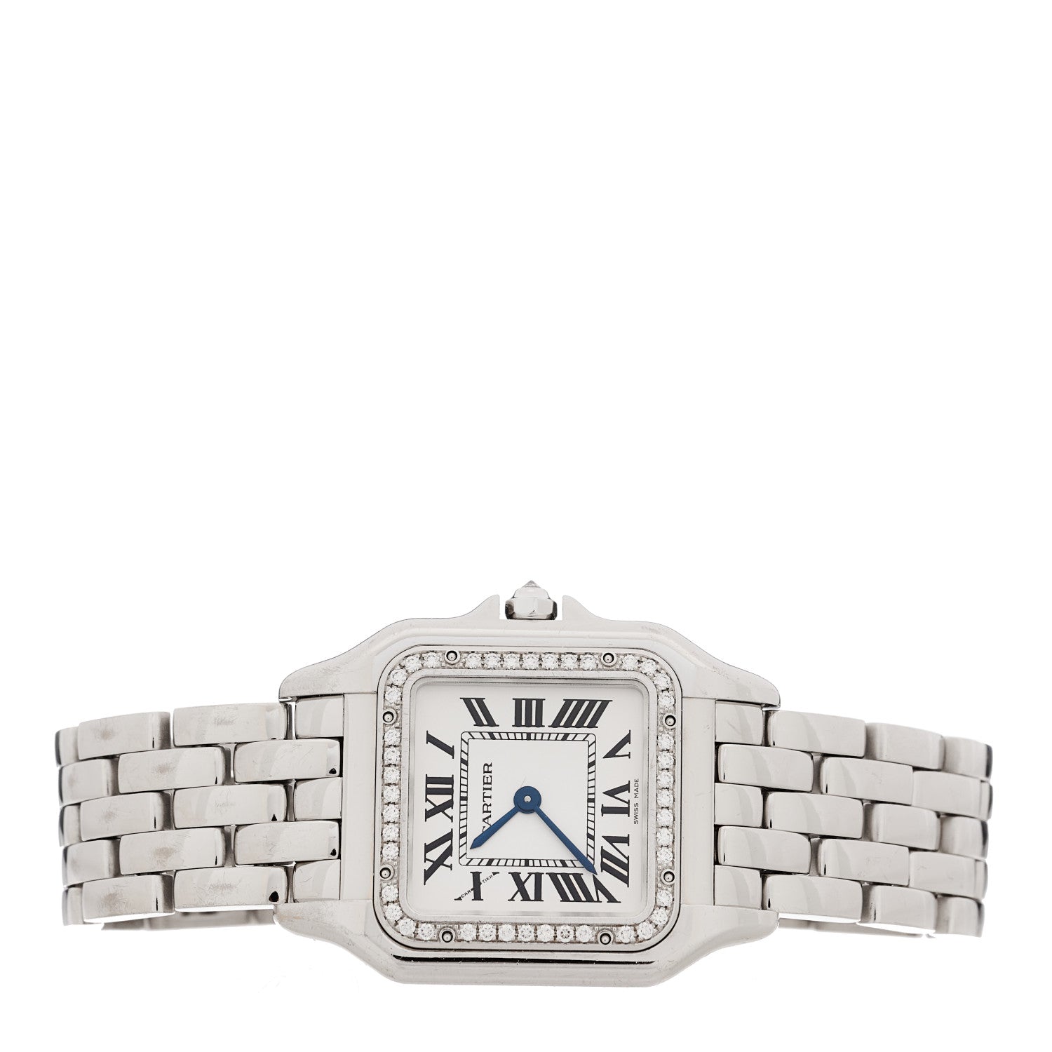 18K White Gold Diamond 27mm Panthere Quartz Watch