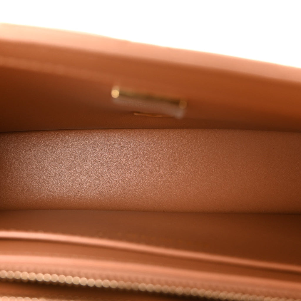 Lambskin Quilted Small CC Crush Flap Brown