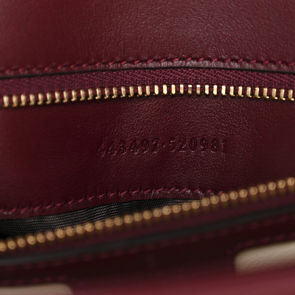 Calfskin Matelasse Small GG Marmont Shoulder Bag Ancora Red