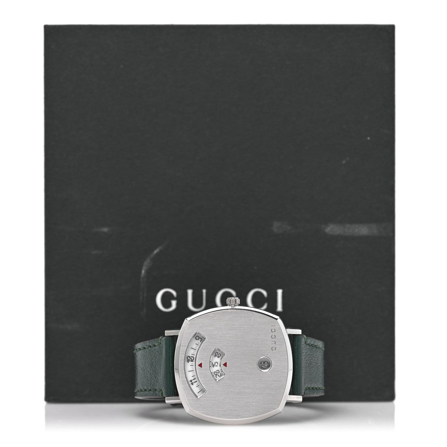 Stainless Steel Calfskin 35mm Grip Quartz Watch Green