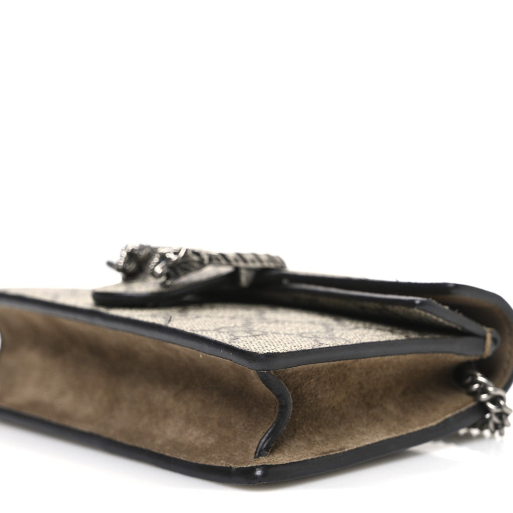 GG Supreme Monogram Super Mini Dionysus Shoulder Bag Taupe