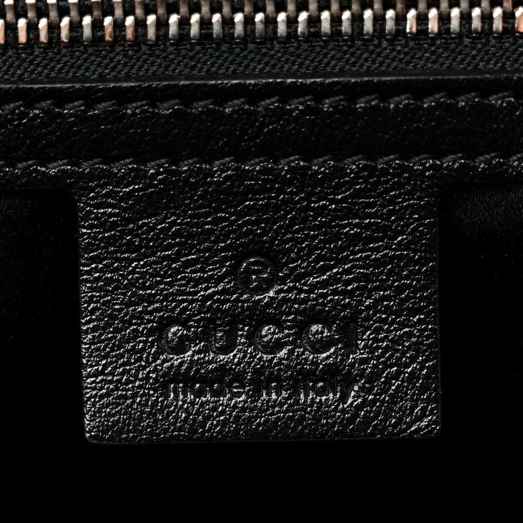 Sequin Matelasse Small GG Marmont Shoulder Bag Black