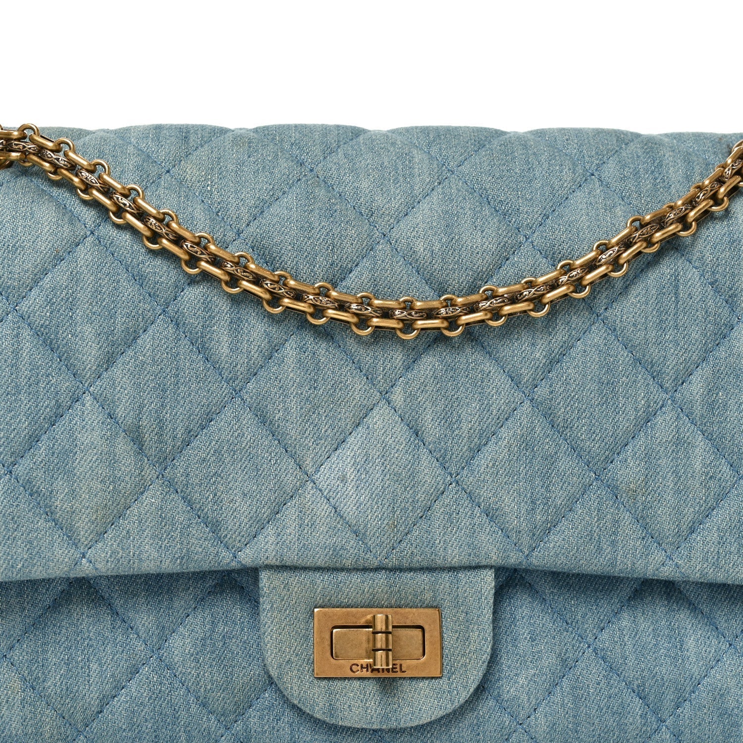 Denim Quilted 2.55 Reissue 226 Flap Light Blue