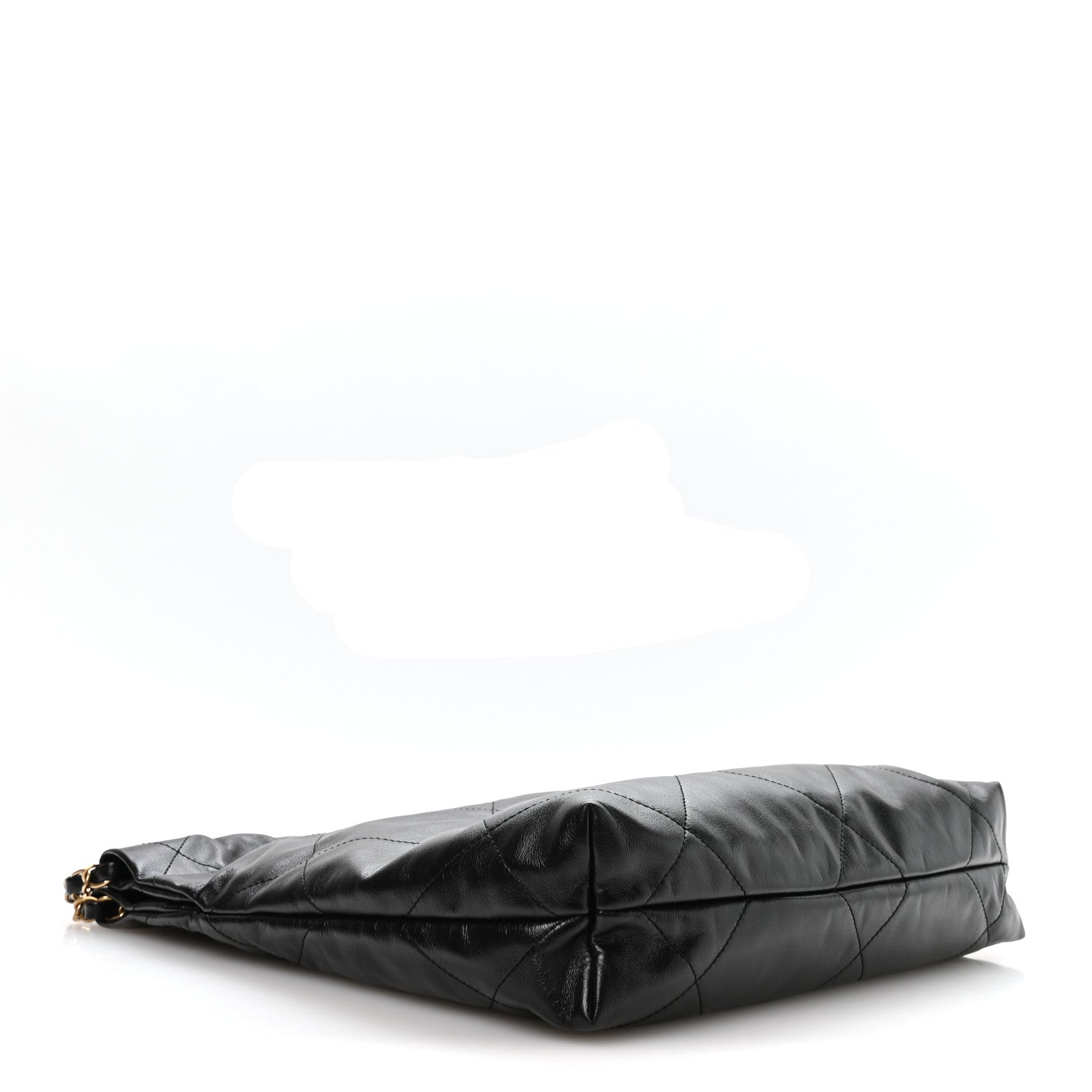 Shiny Calfskin Quilted Small Chanel 22 Black