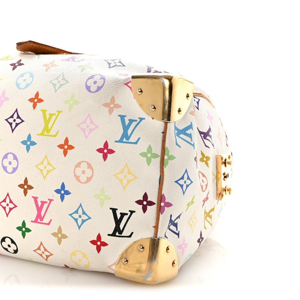 Monogram Multicolor Speedy 30 White